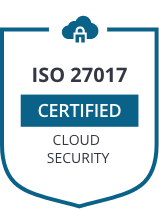 ISO 27017 Certified - Cloud Security