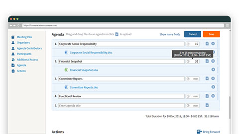 Agenda Creation Easy
