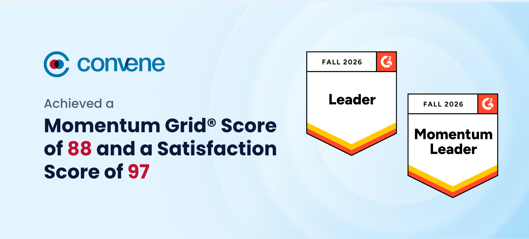 Convene Keeps Climbing: #1 Momentum Leader in Board Management, G2 Fall 2026 Convene Keeps Climbing: #1 Momentum Leader in Board Management, G2 Fall 2026
