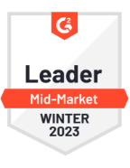 G2 Leader - Mid-Market - Winter 2023 G2 Leader - Mid-Market - Winter 2023