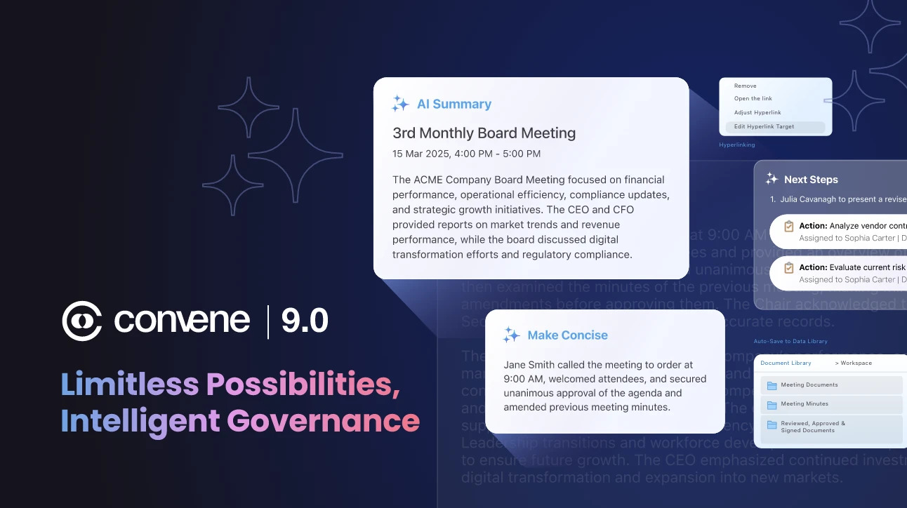 Discover Convene 9.0: Limitless Possibilities, Intelligent Governance Discover Convene 9.0: Limitless Possibilities, Intelligent Governance