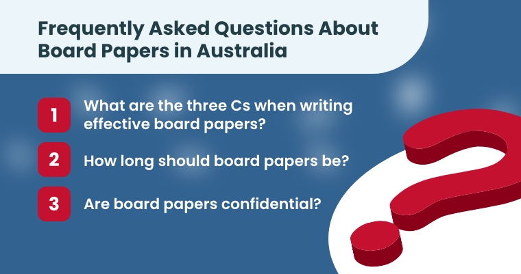 Frequently Asked Questions About Board Papers in Australia