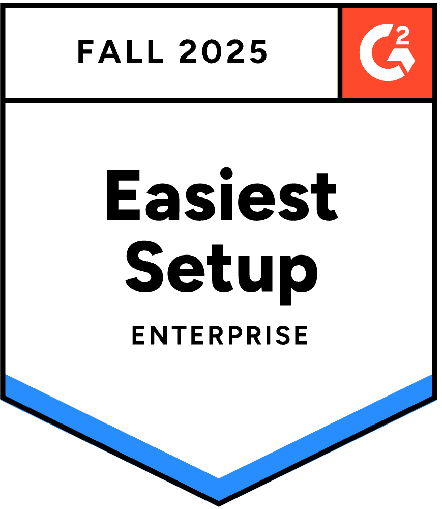 G2 Easiest Setup Enterprise Fall 2025