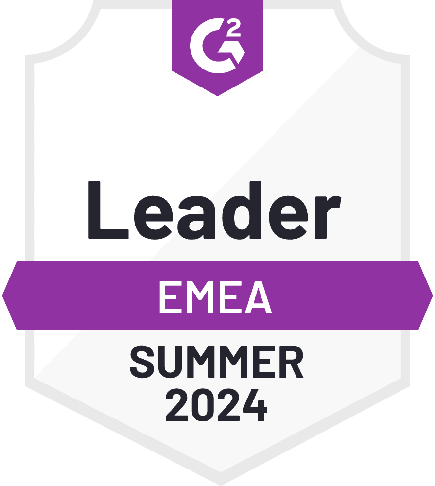 G2 - Summer 2024 - EMEA - Leader G2 - Summer 2024 - EMEA - Leader
