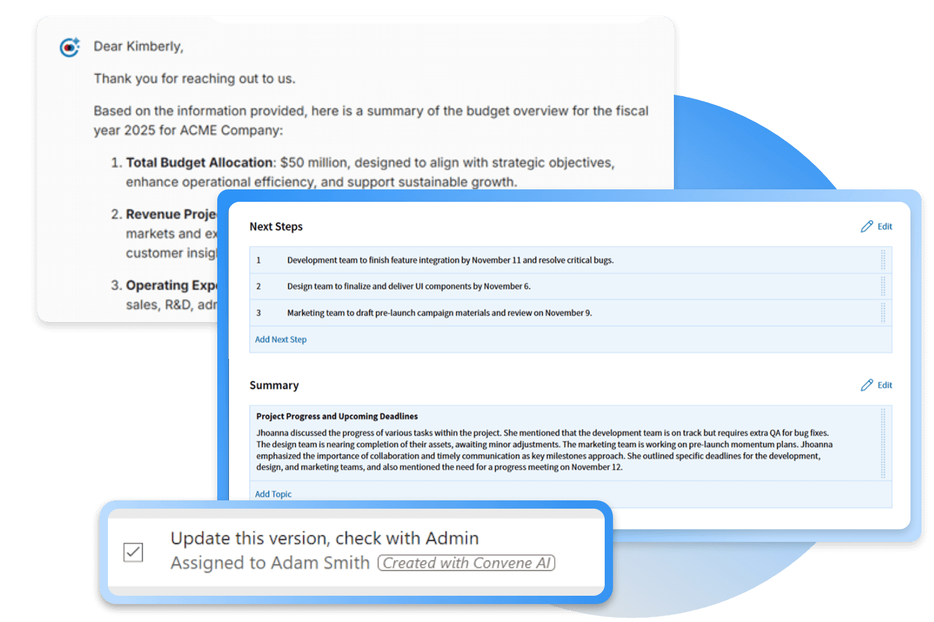 Convene AI - Capabilities and Functions