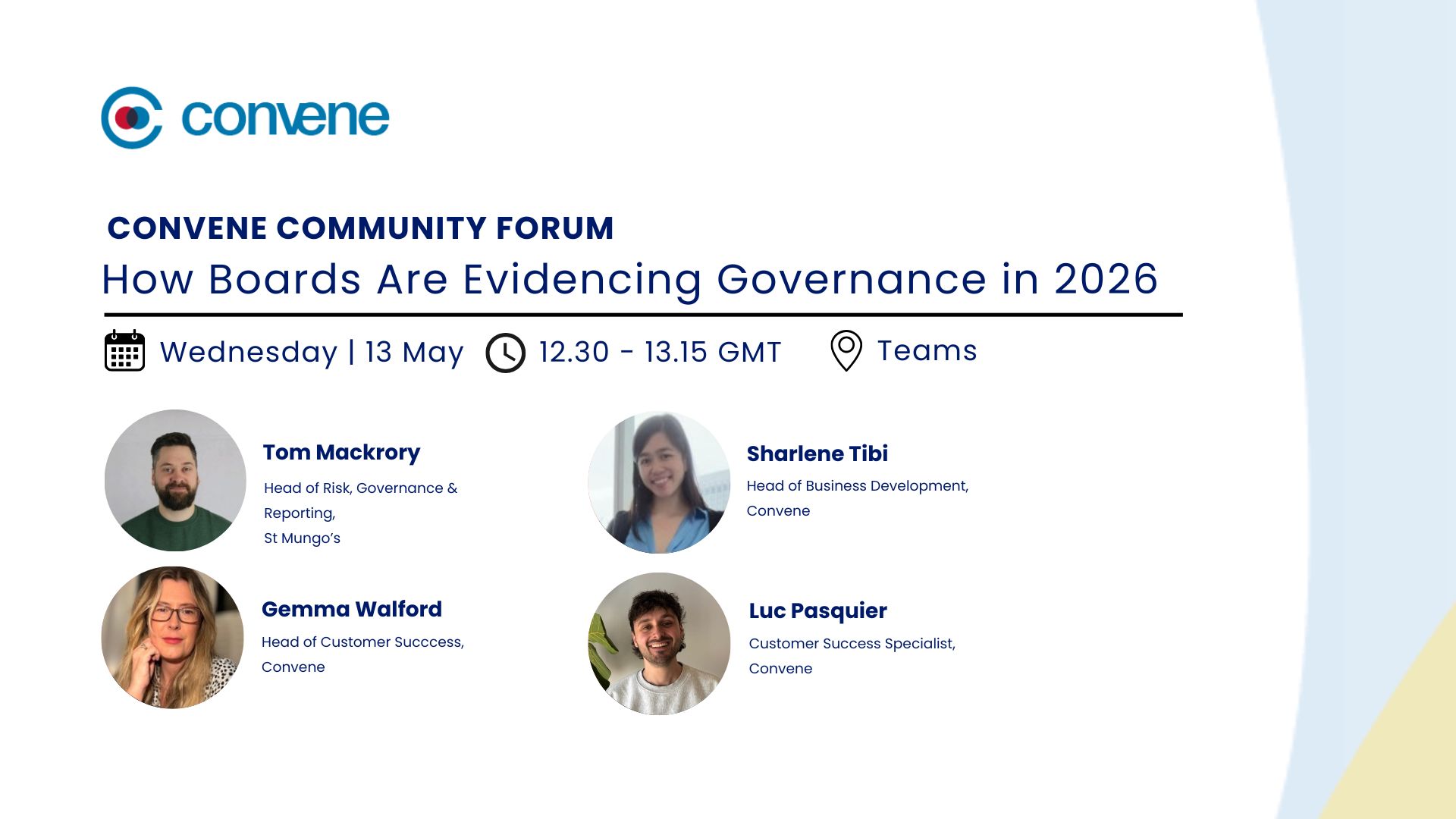 Convene Housing GRC Network Webinar. How Boards Are Evidencing Governance in 2026.