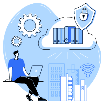 Vector illustration of a man thinking strategically Vector illustration of a man thinking strategically