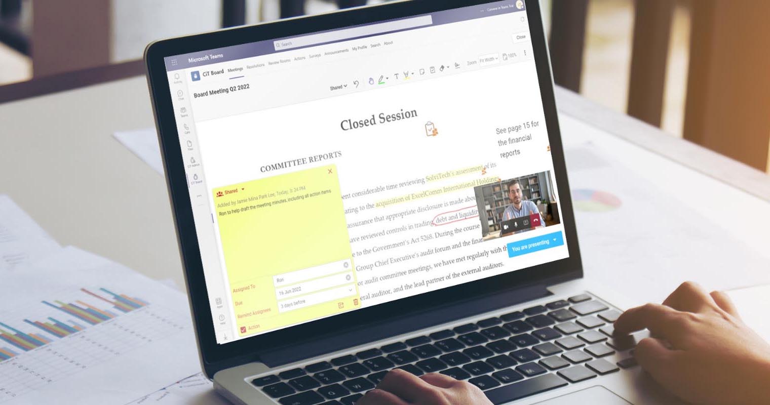 With CiT, collaborate easily on documents and meetings in just one screen