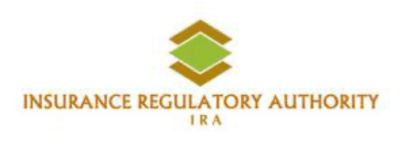 Insurance Regulatory Authority Insurance Regulatory Authority