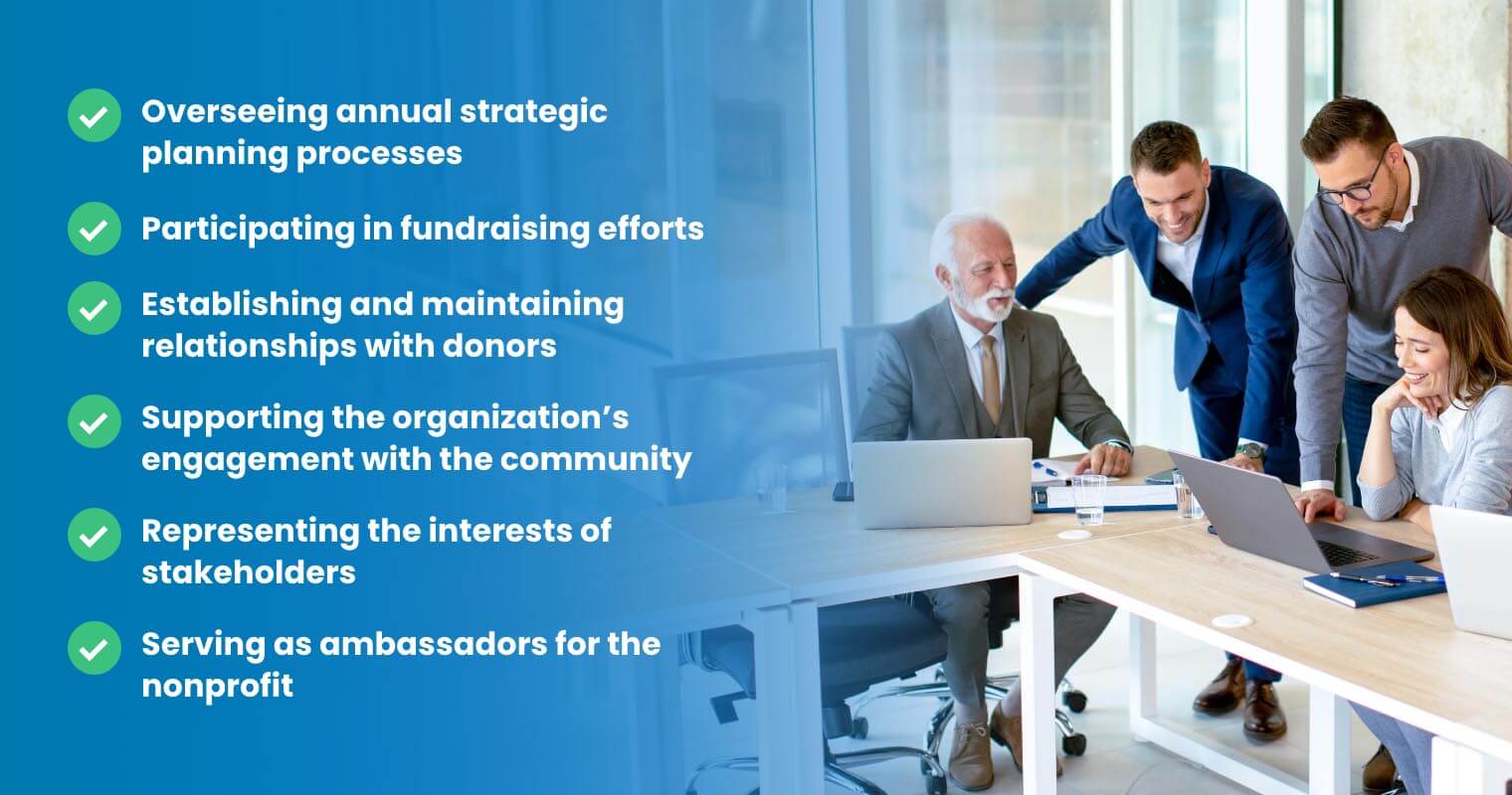 What does a board of trustees do? 