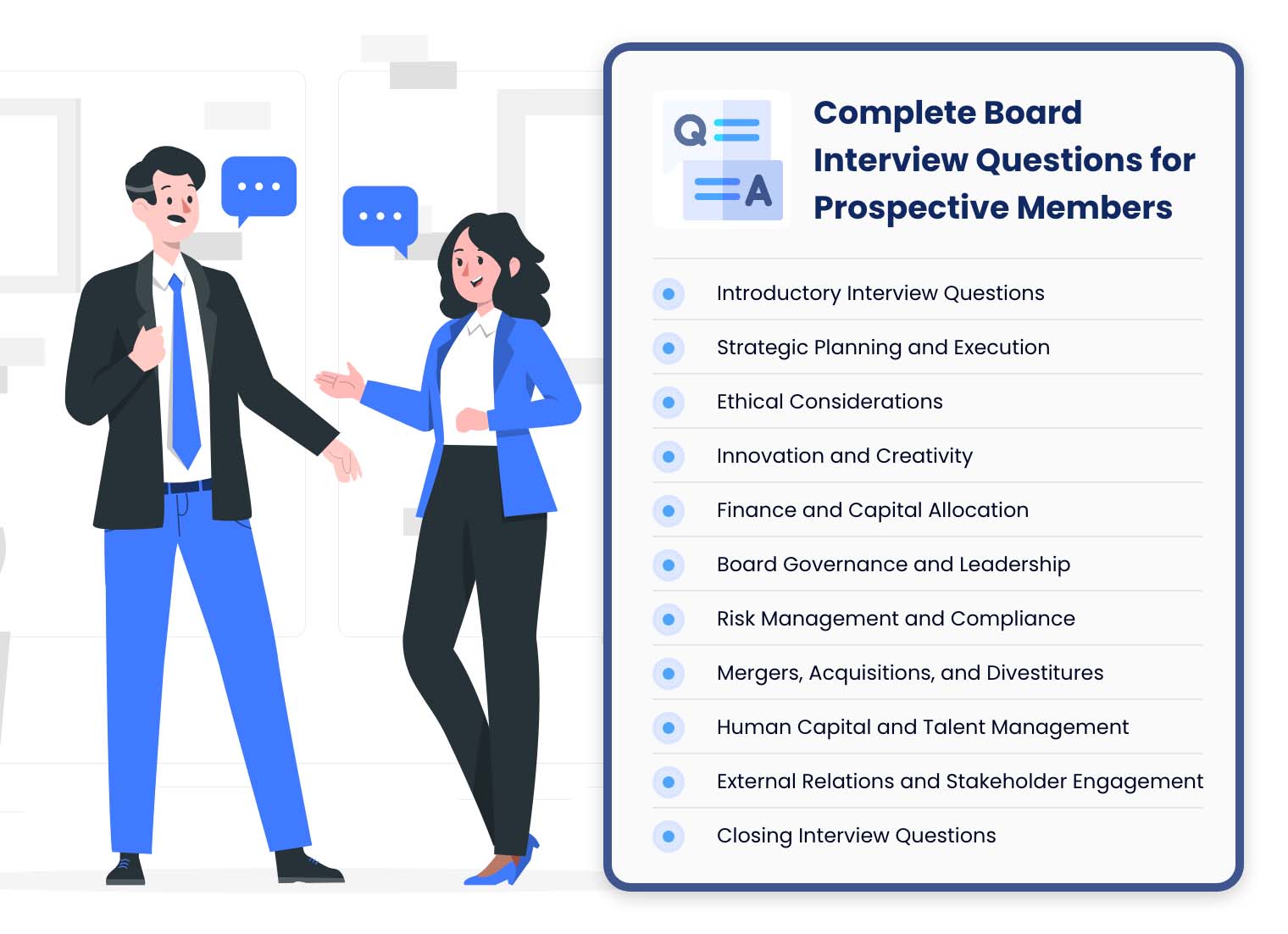 Complete Board Interview Questions for Prospective Members