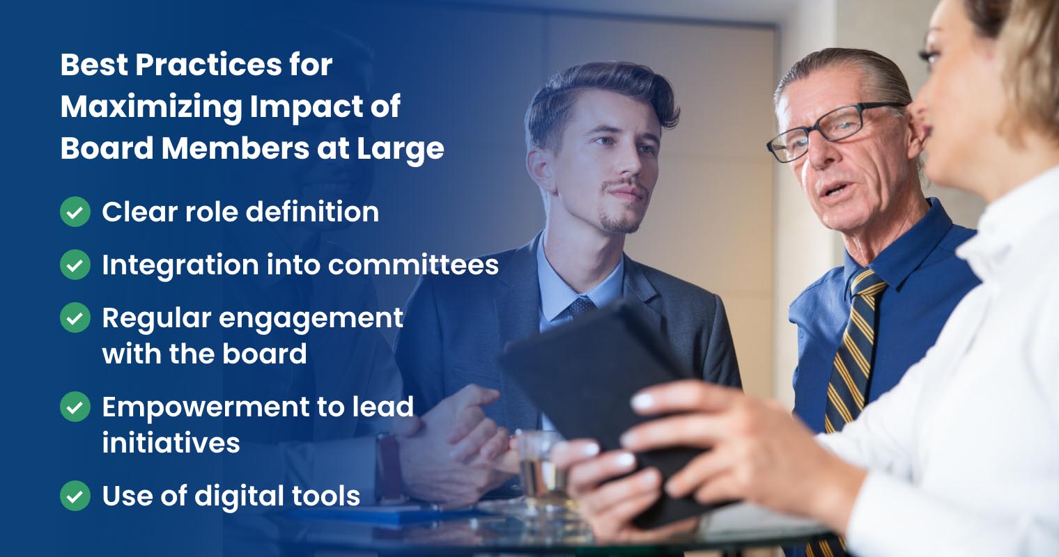 Best Practices for Maximizing Impact of Board Members at Large