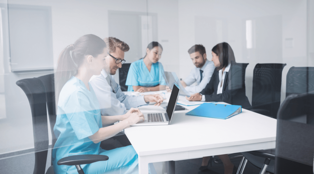 Electronic meeting software for healthcare boards
