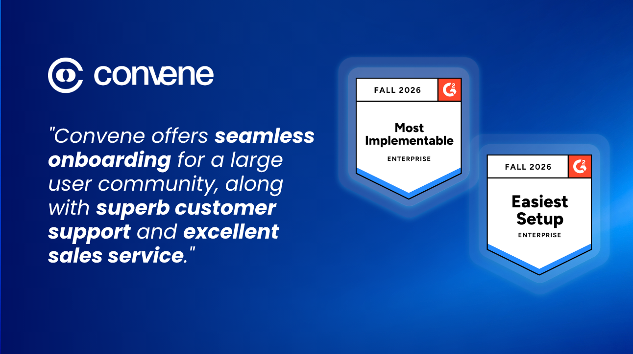 Easiest Setup, Most Implementable: Convene Leads Board Management for Enterprise in G2 Fall 2026_Thumbnail