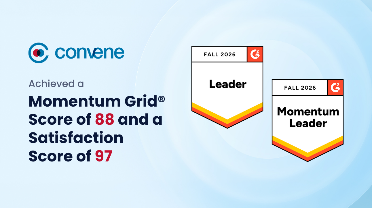 Convene Keeps Climbing: #1 Momentum Leader in Board Management, G2 Fall 2026