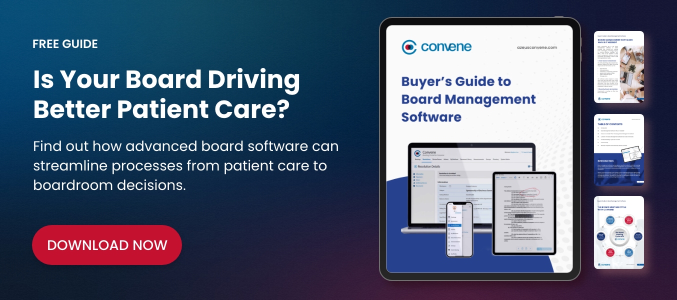Buyer's Guide to Board Management Software - Healthcare