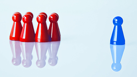 leadership red and blue pieces