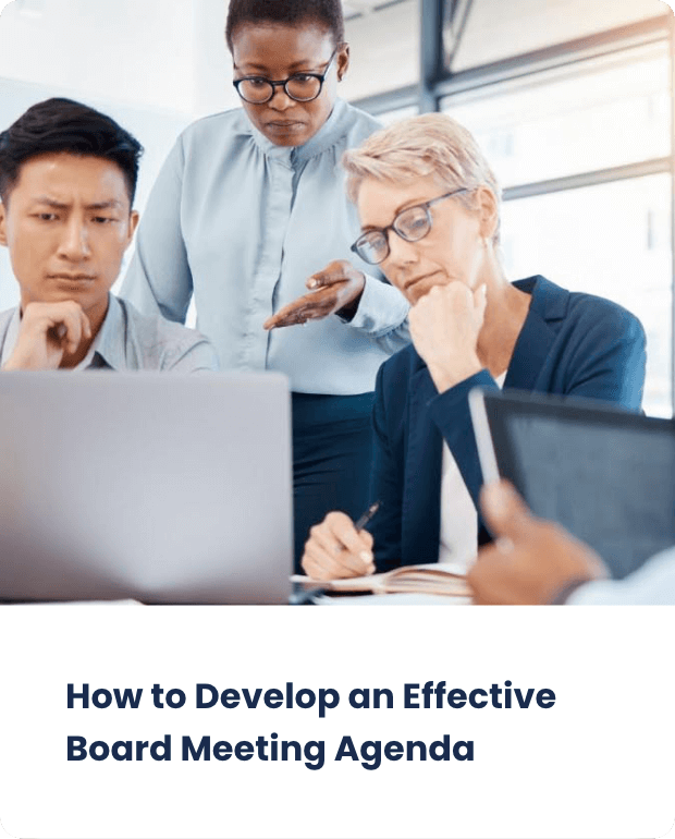 how to develop effective board meeting agenda