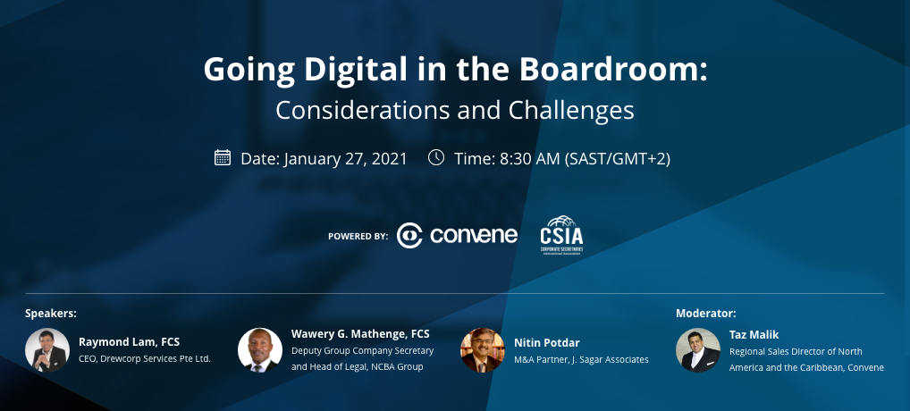 Going Digital in the Boardroom: Considerations and Challenges
