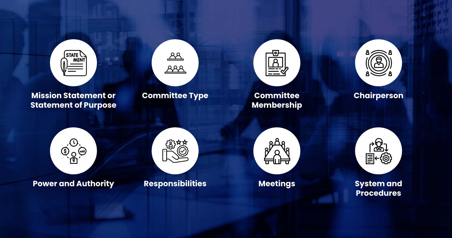 Key elements of a committee charter