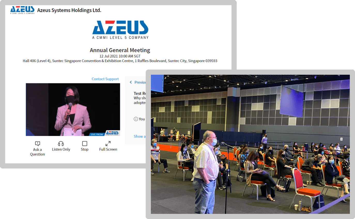 Virtual and physical events at the Azeus AGM 2021