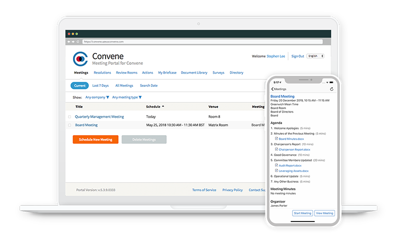 Convene is the leading, no-compromise board portal Convene is the leading, no-compromise board portal